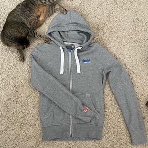 Vintage superdry zip up hoodie